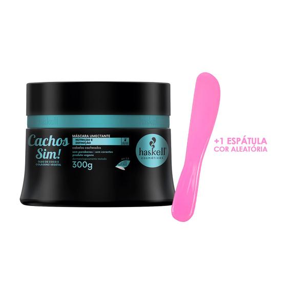 Imagem de Máscara Nutrição Umectação Haskell Cachos Sim 300g +Espátula