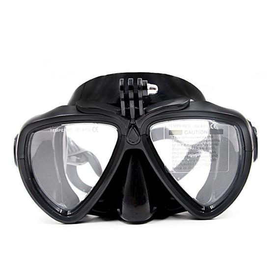 Imagem de Mascara Óculos de Mergulho para Câmeras de Ação Telesin DIV-GS2 Tamanho Único Cor Preto