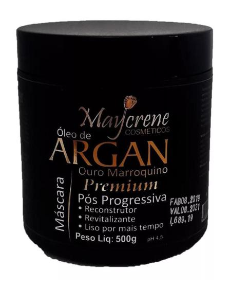 Imagem de Máscara Óleo De Argan Pós Progressiva Branco 500g Maycrene