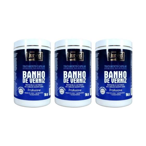 Imagem de Mascara Ouribel Banho De Verniz 1000G - Kit Com 3Un