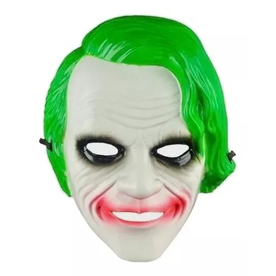 Imagem de Máscara Palhaço Coringa Joker  Fantasia Halloween e Carnaval