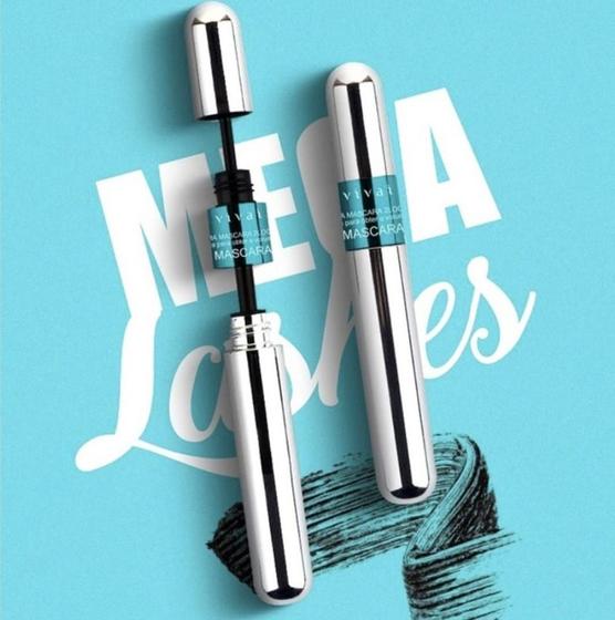 Mascara Para Cilios 2 EM 1 Mega Lashes rimel Vivai Menor preço em Mascara Para Cilios 2 EM 1 Mega Lashes rimel Vivai