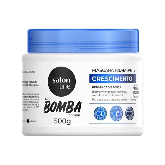Imagem de Máscara para Crescimento Capilar SOS Bomba Original  Salon Line