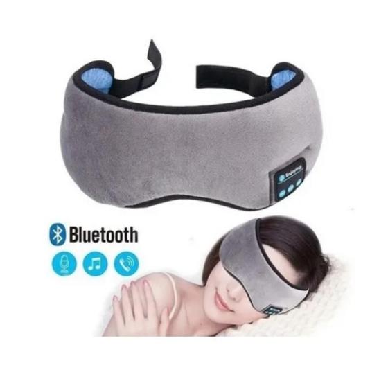 Imagem de Mascara Para Dormir Bluetooth Tapa Olho Fone De Ouvido Sono