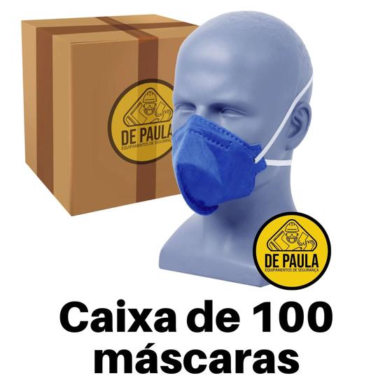 Imagem de Mascara PFF2 Sem Valvula DELTAPLUS caixa com 100 unidades
