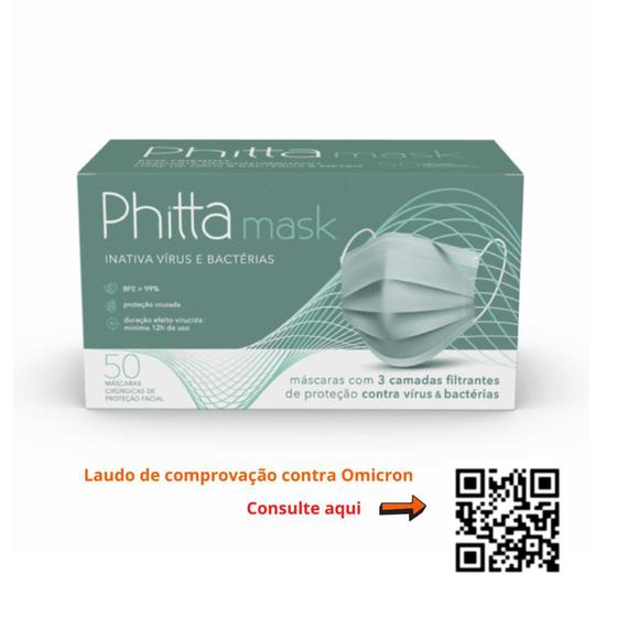 Mascara phitta cirurgica virucida adulto 50 unidades Máscara Facial
