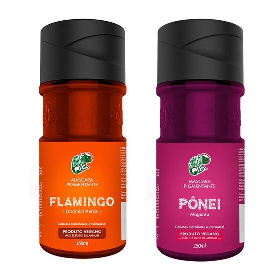 Máscara Pigmentante Flamingo + Pônei 150ml Kamaleão Color Tinta ...