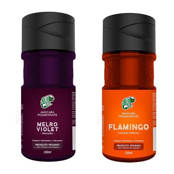 Máscara Pigmentante Melro Violet + Flamingo Kamaleão Color Tinta ...