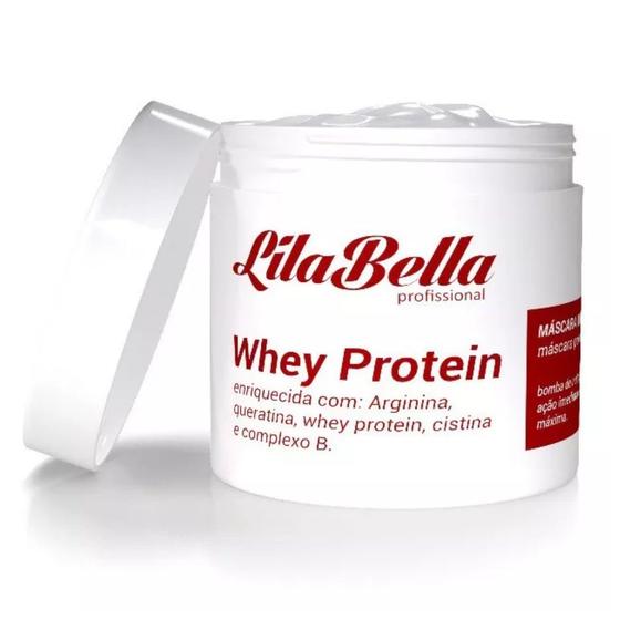 Imagem de Mascara Profissional Bomba De Hidratação Nutrição Whey Protein 500g Lilabella