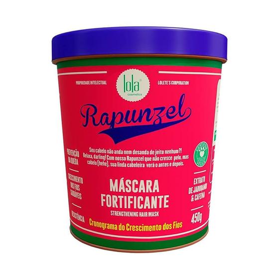 Imagem de Máscara Rapunzel Crescimento Fortificante Lola Cosmetics - 450G