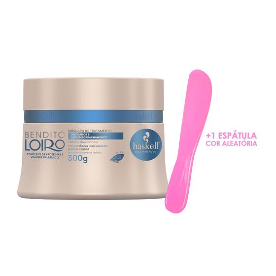 Imagem de Máscara Reconstrução Haskell Bendito Loiro 300g + Espátula