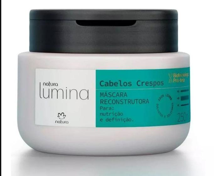 Imagem de Máscara Reconstrutora para Cabelos Crespos Lumina 250ml