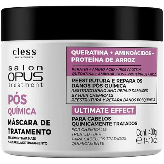 Imagem de Mascara Reestrutura Repara Danos Pós Química Salon Opus 400g