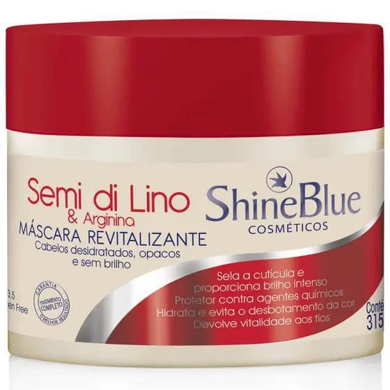 Imagem de Mascara Revitalizante Semi Di Lino e Arginina Shine Blue 315g