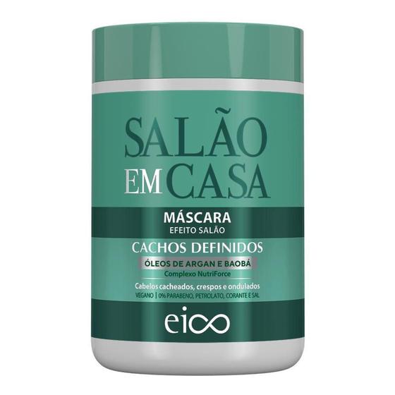 Imagem de Máscara Salão em Casa Cachos Definidos Eico - 1kg - EICO COSMÉTICOS