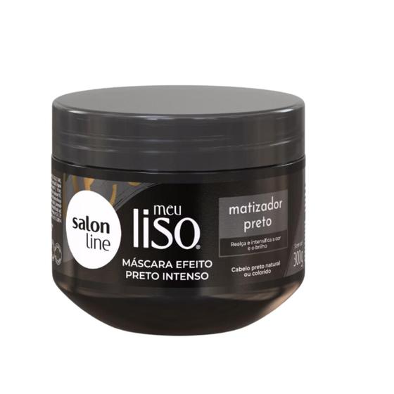 Imagem de Máscara Salon Line Meu Liso Matizador Preto 300g