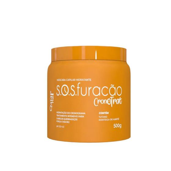Máscara Sos Furacão Linha Cronotrat Qatar Hair 500G Troia Hair
