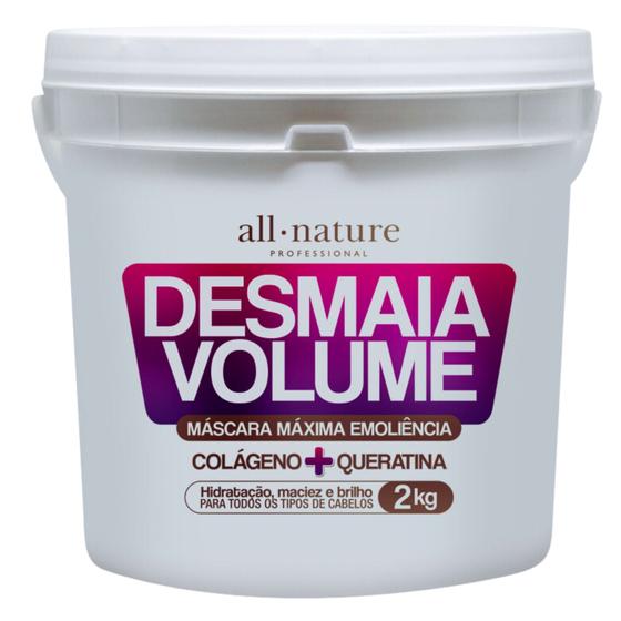 Imagem de Máscara Ultra Hidratante Desmaia Volume Desmaia Cabelo 2kg All Natue