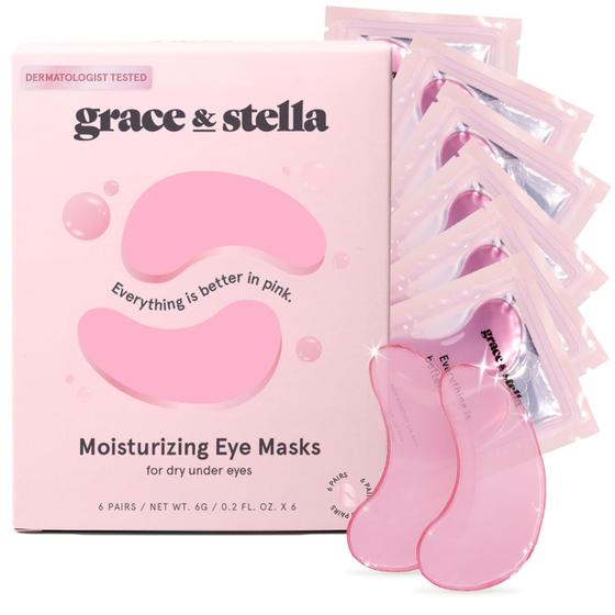 Imagem de Máscara Under Eye Grace & Stella, vencedora do prêmio (6 pares), rosa