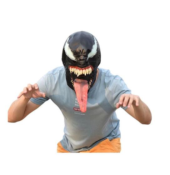 Máscara Venom Spider Man Látex Adulto Fantasia FANTASY Máscara de