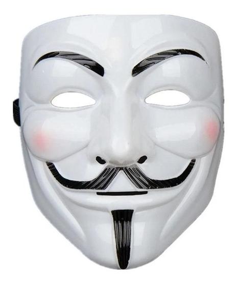 Imagem de Máscara Vingador Anonymous Guy Fawkes Vendetta V Da Vingança