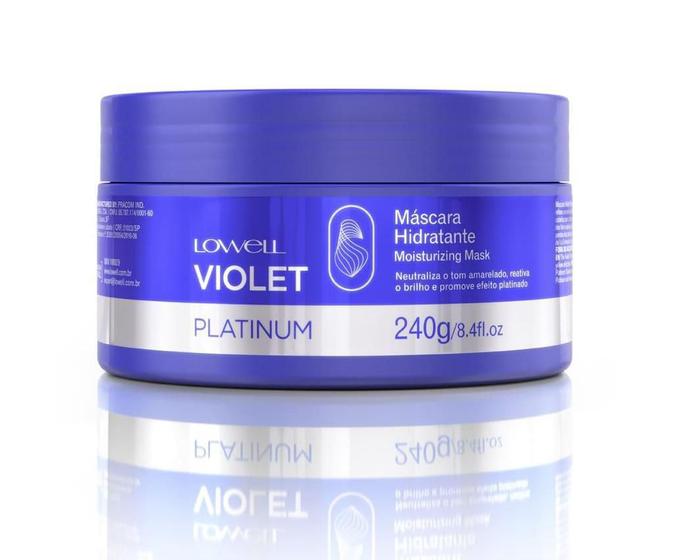 Imagem de Máscara Violet Platinum Efeito Platinado 240G - Lowell