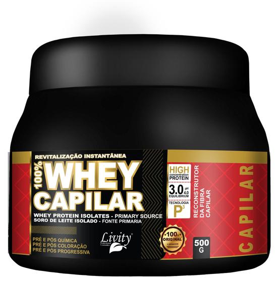 Imagem de Máscara Whey Protein Capilar Livity 250 G