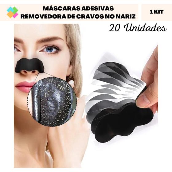 Imagem de Máscaras Adesivas Removedora de Cravos no Nariz (20 Und)