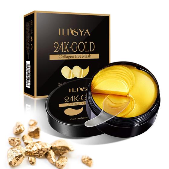 Imagem de Máscaras para os olhos ROUSE 24K Gold Under Eye Collagen Patches 60 unidades