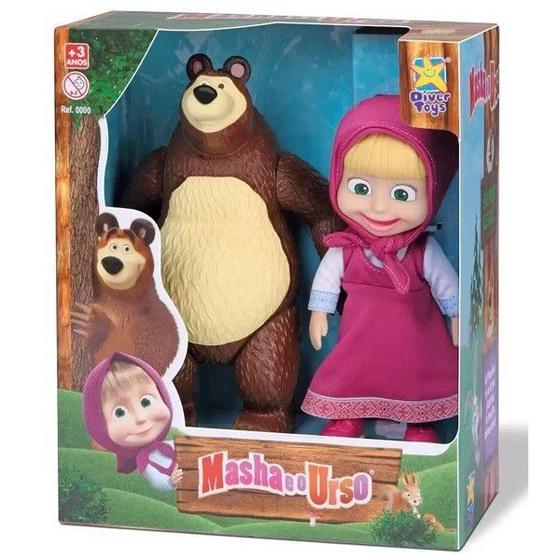 Imagem de Masha e o URSO Bonecos de Vinil Divertoys 8117