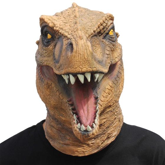 Imagem de Mask CreepyParty Dinosaur Head Latex Fantasia de Halloween para adultos