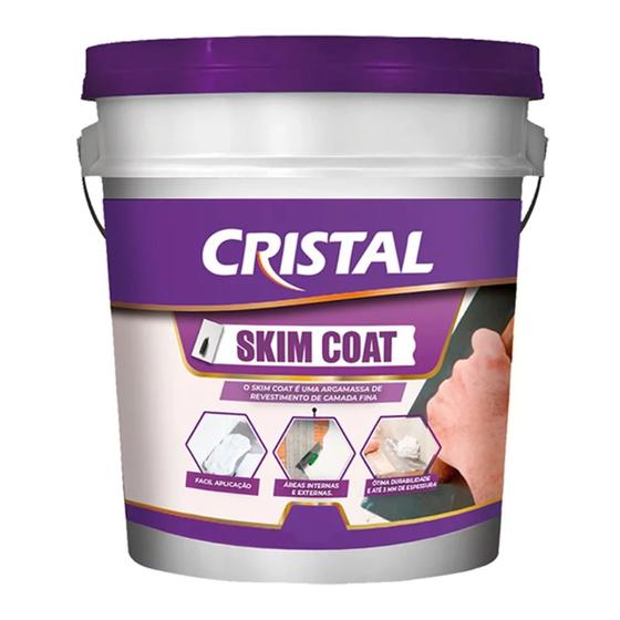 Massa Acrílica Cimentícia Impermeabilizante Skim Coat 20Kg - Cristal é boa?