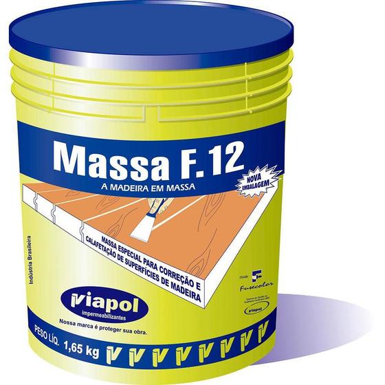 Imagem de Massa Acrilica F-12 1.65 Kilos Branca - 2291 - FUSECOLOR