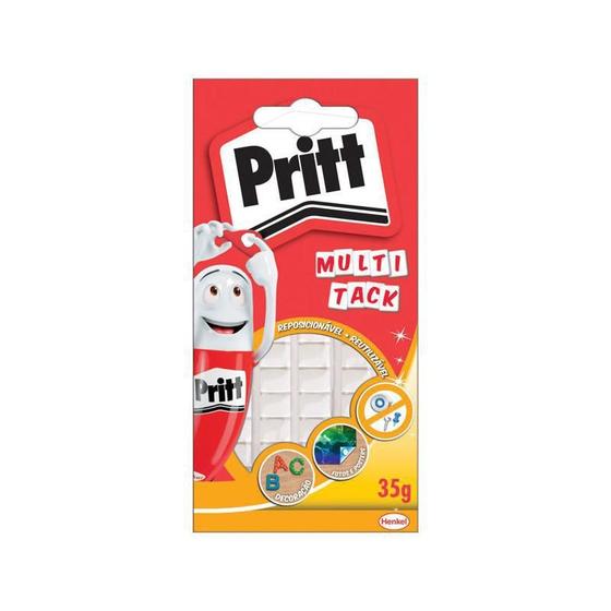 Imagem de Massa Adesiva Para Fixação Reutilizável Multi Tack 35g Pritt