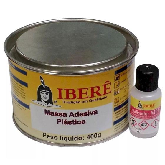 Imagem de Massa Adesiva Plástica Preta 400g - Iberê - Ibere