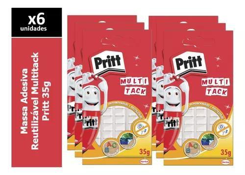 Imagem de Massa Adesiva Reutilizável Multitack Pritt 35g caixa com 6