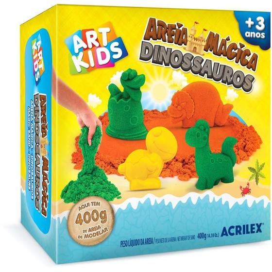 Imagem de Massa areia dinos 400g acrilex