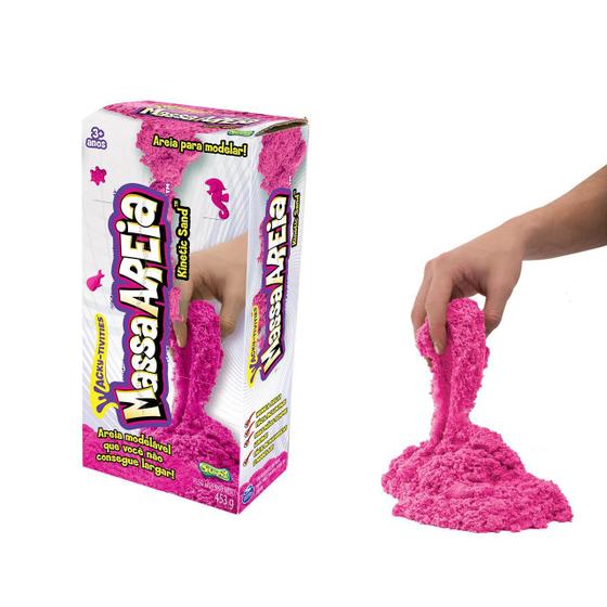 Imagem de Massa Areia Rosa 453g Areia Para Modelar Kinetic Sand SUNNY 1093