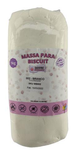 Imagem de Massa Biscuit Artesanato Profissional Qualidade 1kg Branco