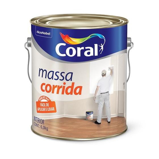 Imagem de Massa corrida pva coral 6kg 3.6l