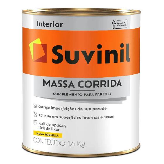 Massa Corrida PVA Suvinil 1,4kg Menor preço em Massa Corrida PVA Suvinil 1,4kg