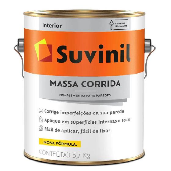 Massa Corrida PVA Suvinil 5,7kg Menor preço em Massa Corrida PVA Suvinil 5,7kg