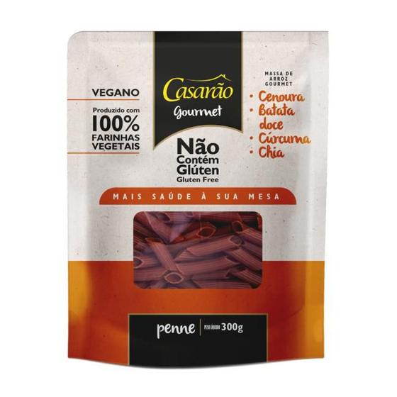 Imagem de Massa de arroz sem glúten penne gourmet com cenoura