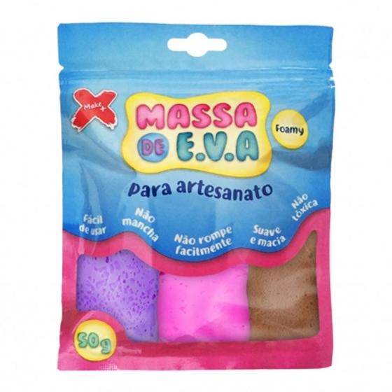 Imagem de Massa de EVA 50g 5 Cores Make +  13.020