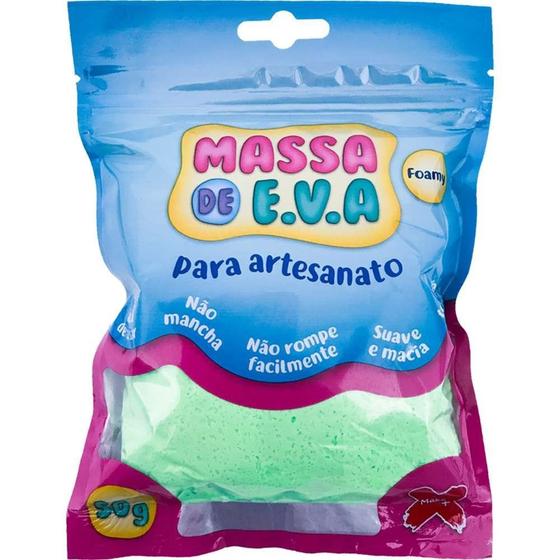 Imagem de Massa de eva Make+ verde claro 50g