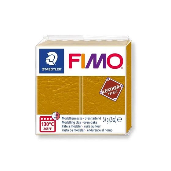 Imagem de Massa De Modelar Fimo Efeito Couro Amarelo Ocre 57g 8010-309