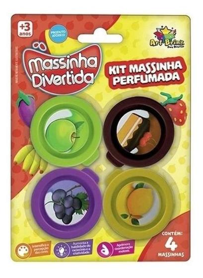 Imagem de Massa De Modelar Perfumada Cartela Com 4 Potes Com 28 G Cada