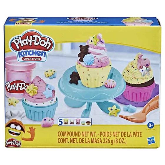 Imagem de Massa de Modelar - Play-Doh Kitchen - Cupcakes Coloridos - Hasbro