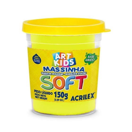 Massa de Modelar Soft 150g Amarelo Limão Acrilex Menor preço em Massa de Modelar Soft 150g Amarelo Limão Acrilex