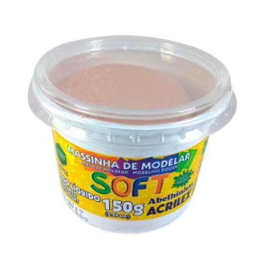 Massa de Modelar Soft 150g Amarelo Pele Acrilex Menor preço em Massa de Modelar Soft 150g Amarelo Pele Acrilex